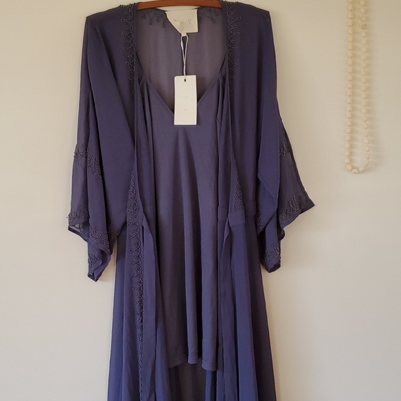 BNWT Blue TJD Dress with CoverUp - Picture 5 of 7